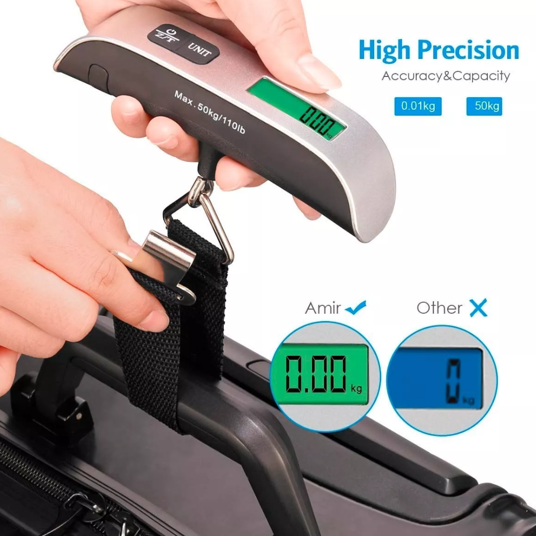 Miniatura 4 de Pesa Digital Lcd De Mano Maleta Equipaj